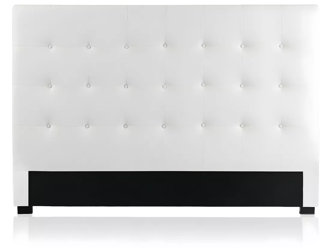 Tête de lit capitonnée Premium 180cm Blanc