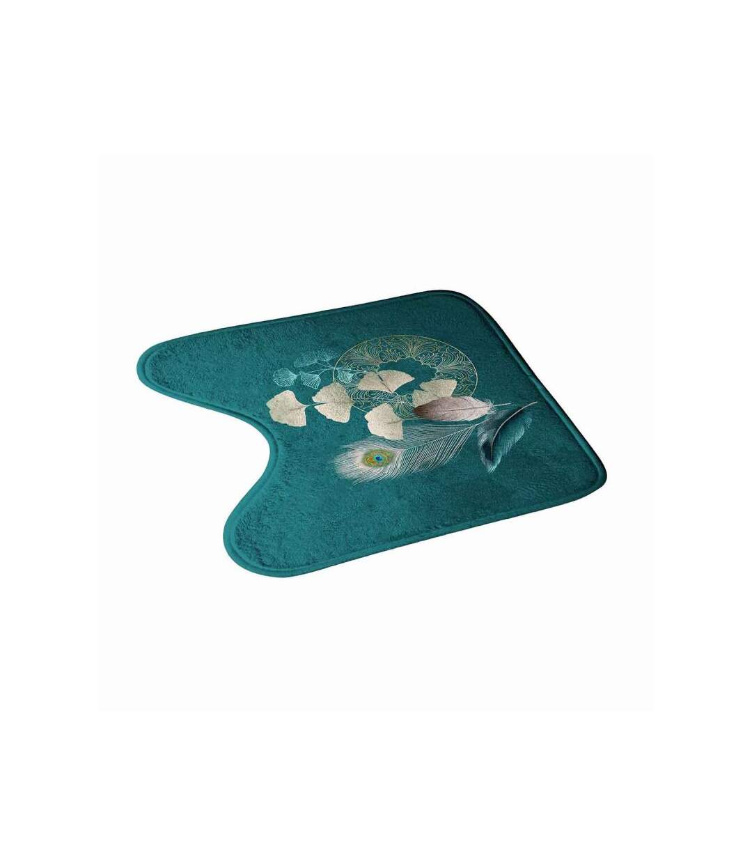 Tapis Contour WC Imprimé Ginkoblue 45cm Vert