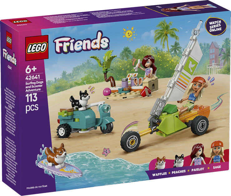 Lego Eventyr med surfende hunde og scooter 42641