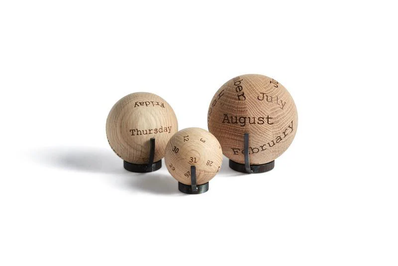 The Oak Men  Balls kalender - egetræ/metal