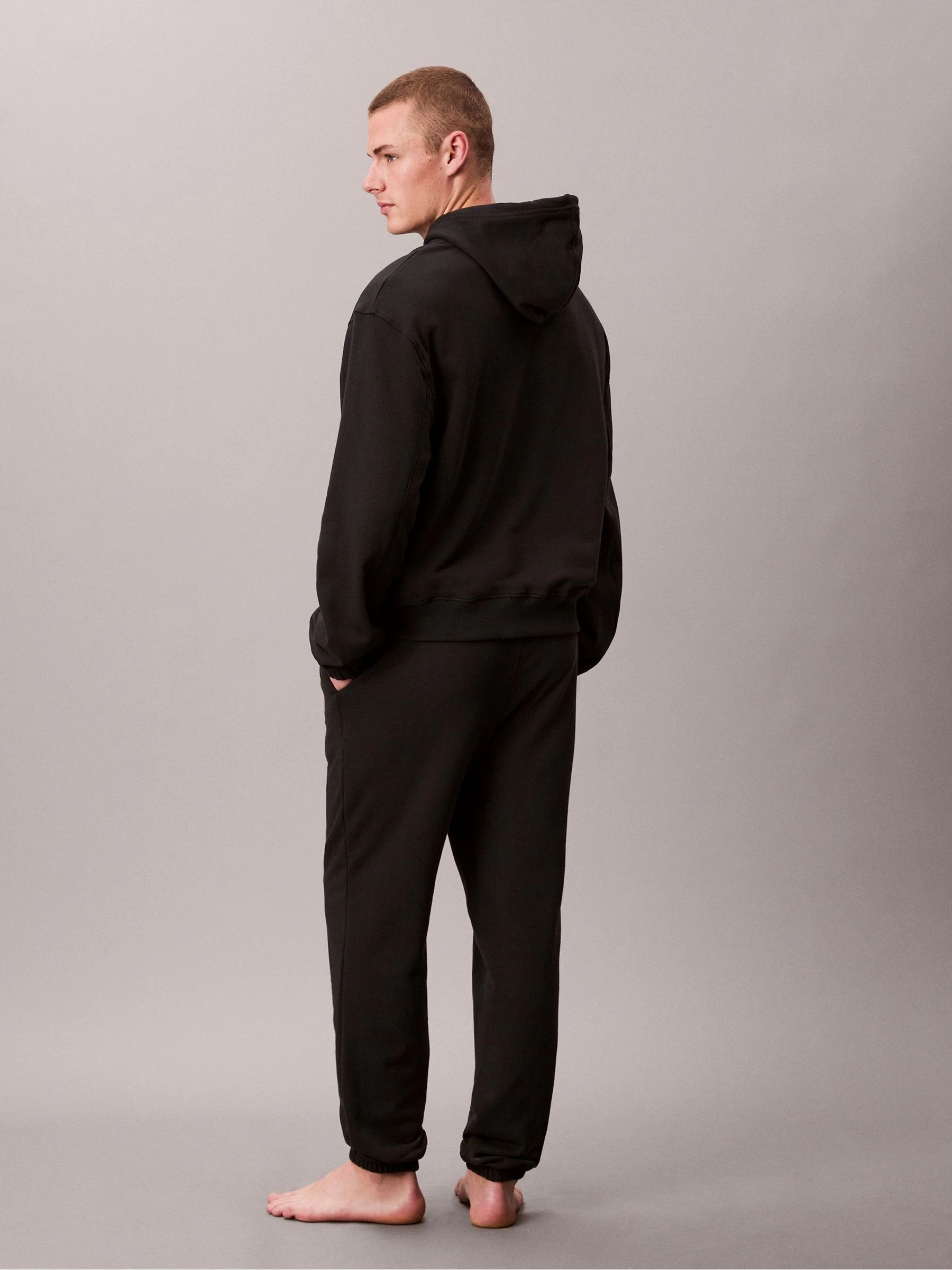 Zwart - Calvin Klein Cotton Terry Blend Lounge Joggers