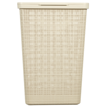 Curver Jute Wasmand met deksel 58L - Offwhite