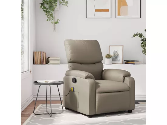 Fauteuil de massage inclinable Cappuccino Similicuir