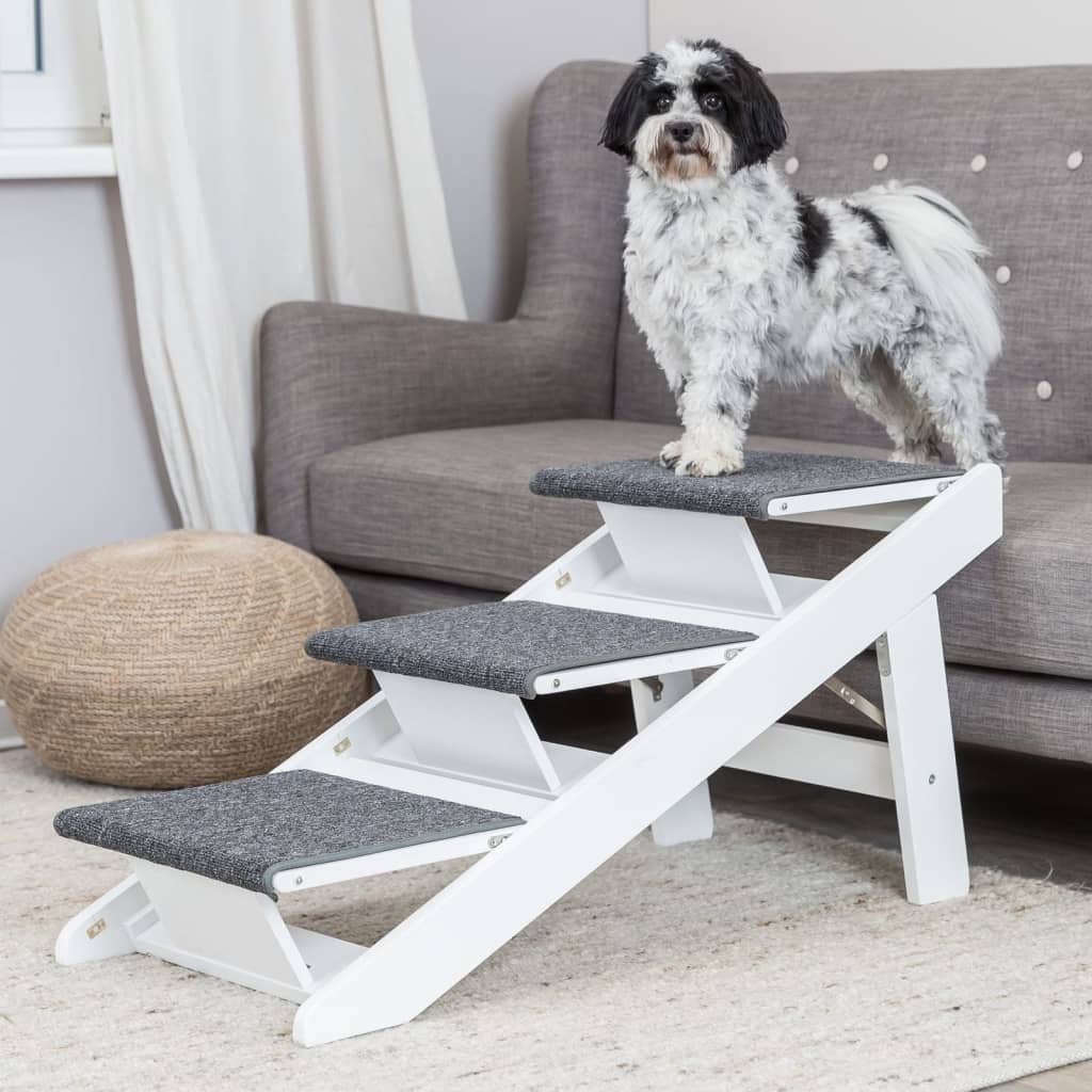 Rampe pour chien avec marches pliantes 44x46x106 cm