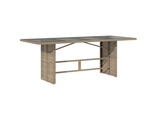 LES TENDANCES - Ensemble table et chaises de jardin-beige-8 places-456404