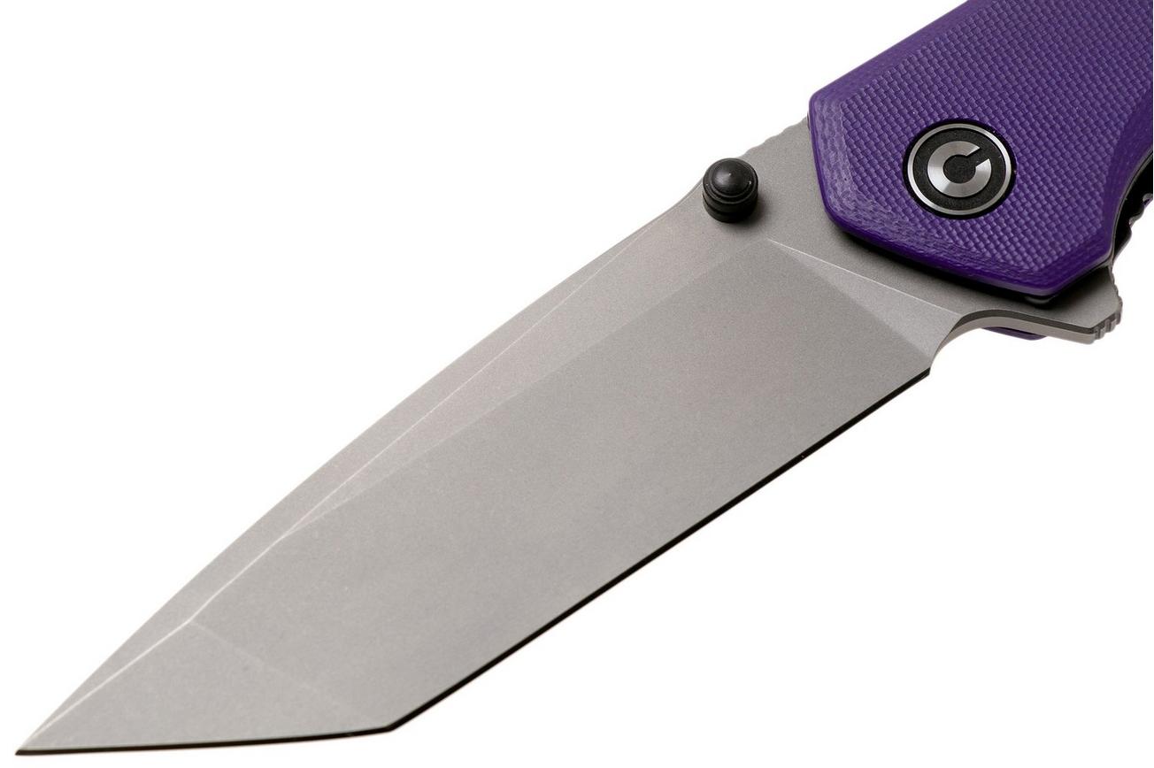 Civivi Brazen C2023A Tanto Purple, Stonewashed zakmes