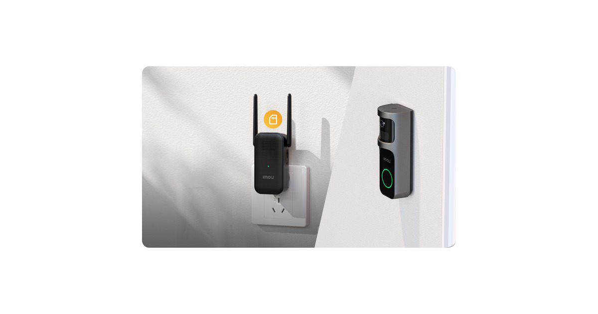 ImouDoorbell 2S Kit  (Zwart, 2K, volledig draadloos)
