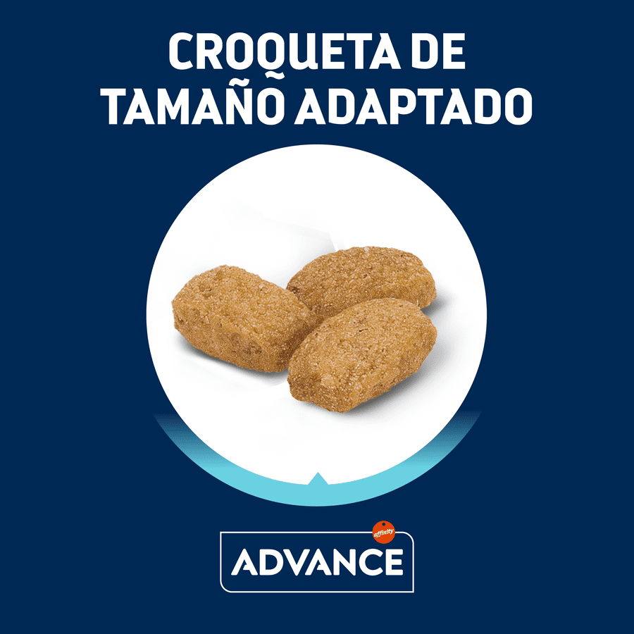 Ração para gatos Advance Adult, esterilizada, com peru e cevada, 400g.
