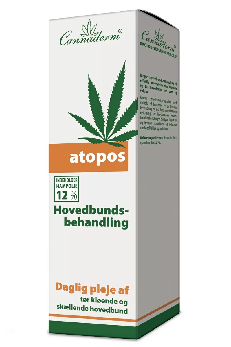 Cannaderm Atopos Hovedbundsbehandling til kløe & skæl - 100 ml.