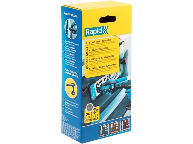 Rapid Nietaufsatz RP150 Multi Blau RP150 Multi Blindnietaufsatz für Schrauber