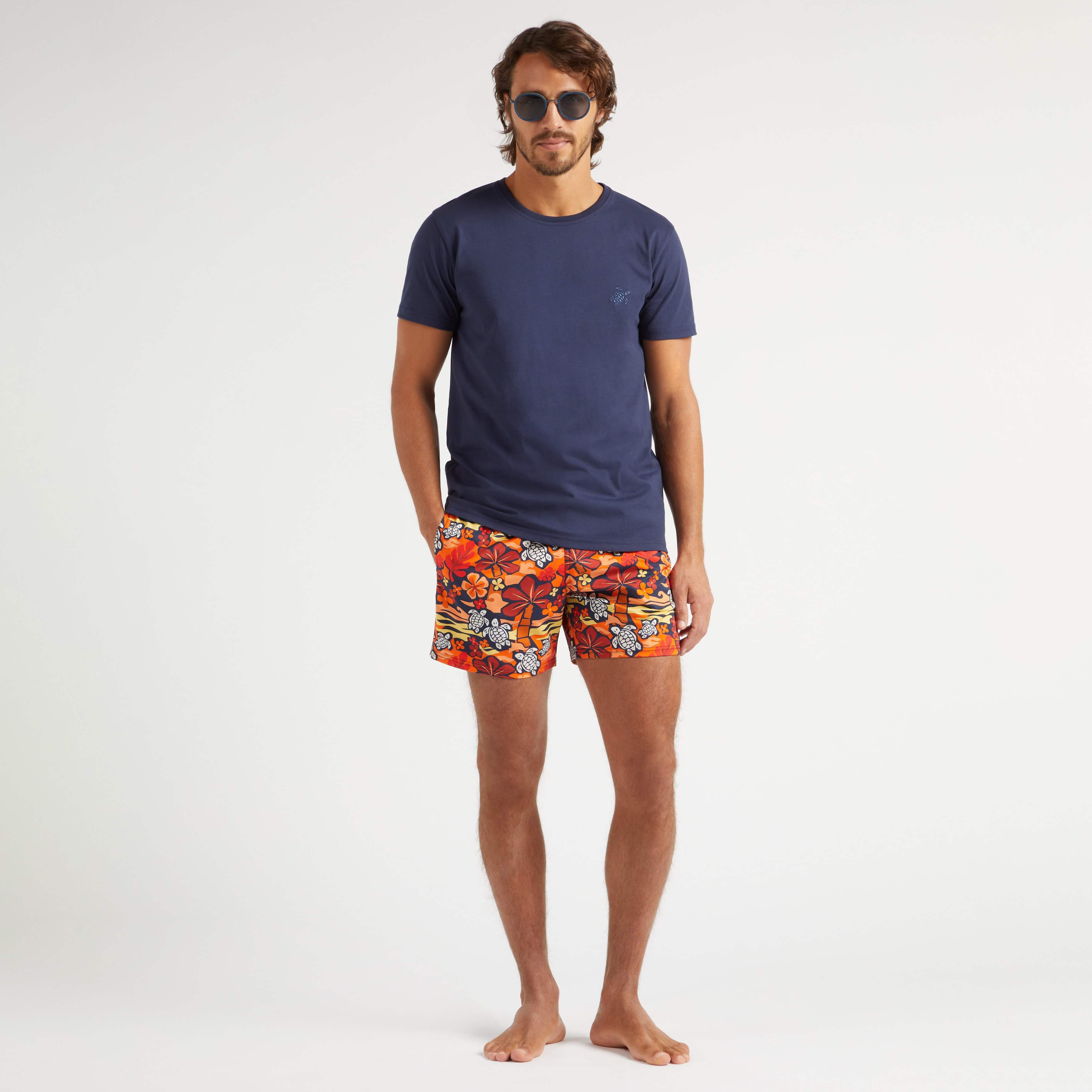 Maillot de bain court stretch homme Monoi Turtles