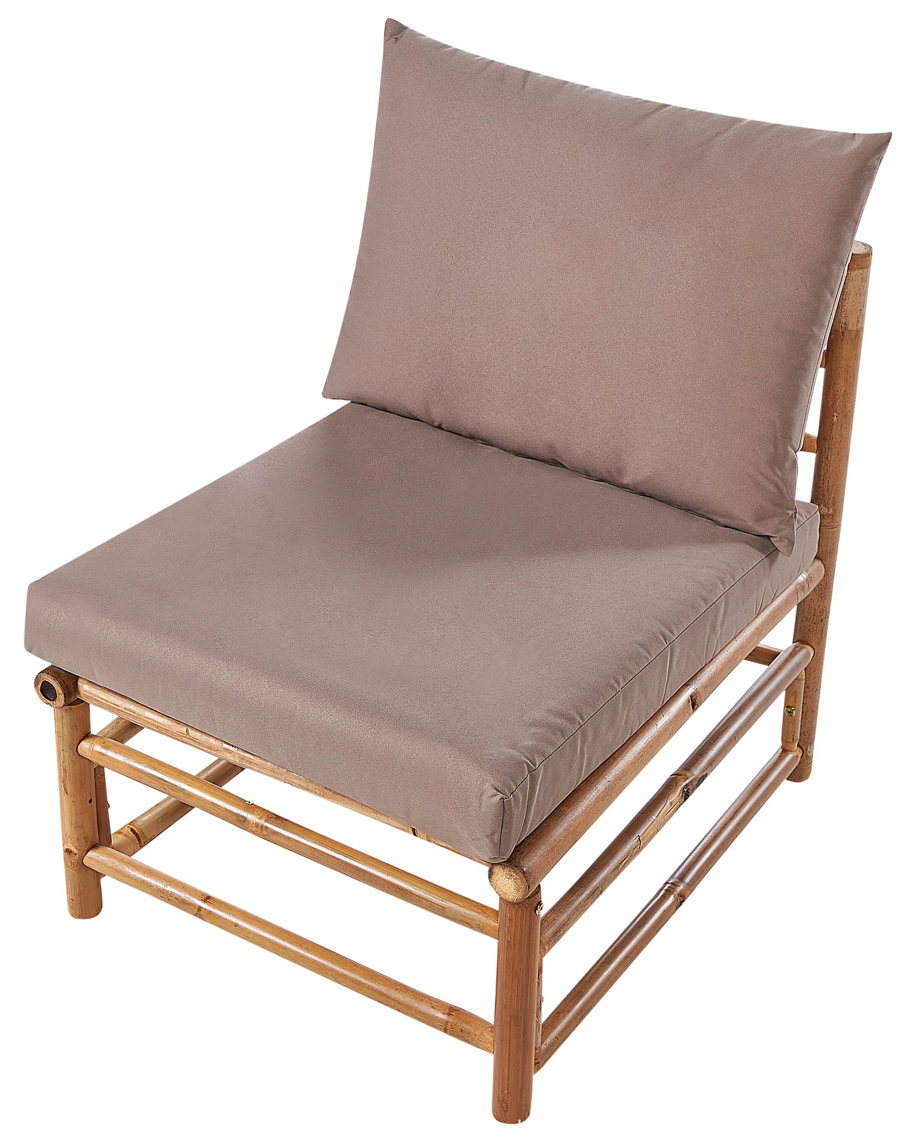 Tuin 1-persoons zitmodule CERRETO Bamboehout Taupe