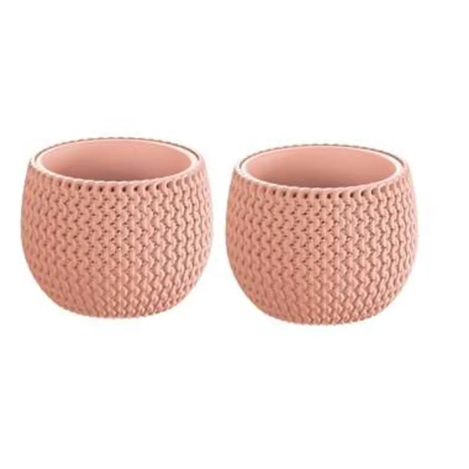 Prosperplast Bloempot Splofy - roze - kunststof - 18 cm