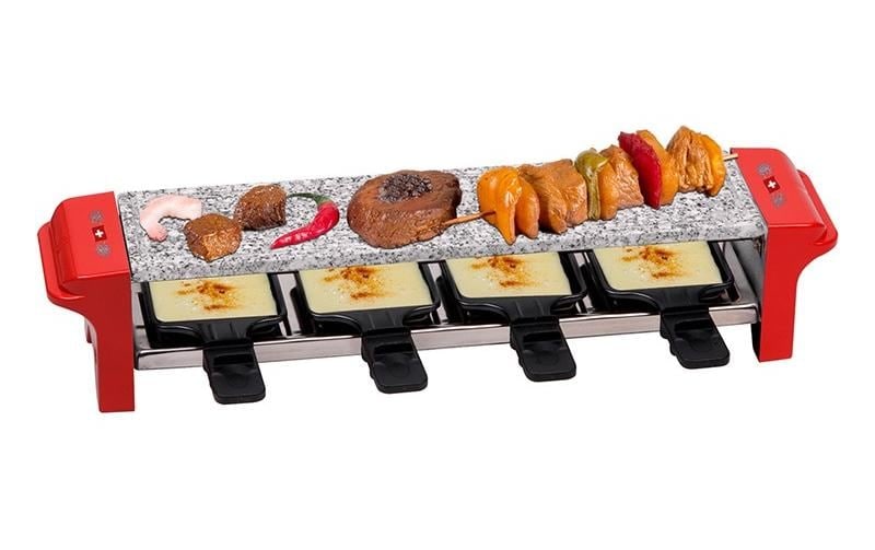 Nouvel Raclette »Edelweiss-Flagg« 4 Stk. Raclettepfännchen 800 W