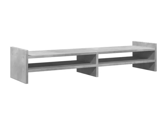 Support de moniteur gris béton 100x27x20 cm bois d'ingénierie