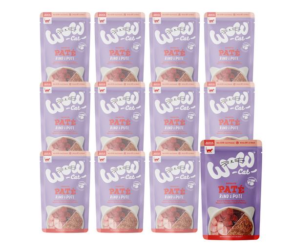 WOW® Cat Nassfutter für Katzen Premium Paté