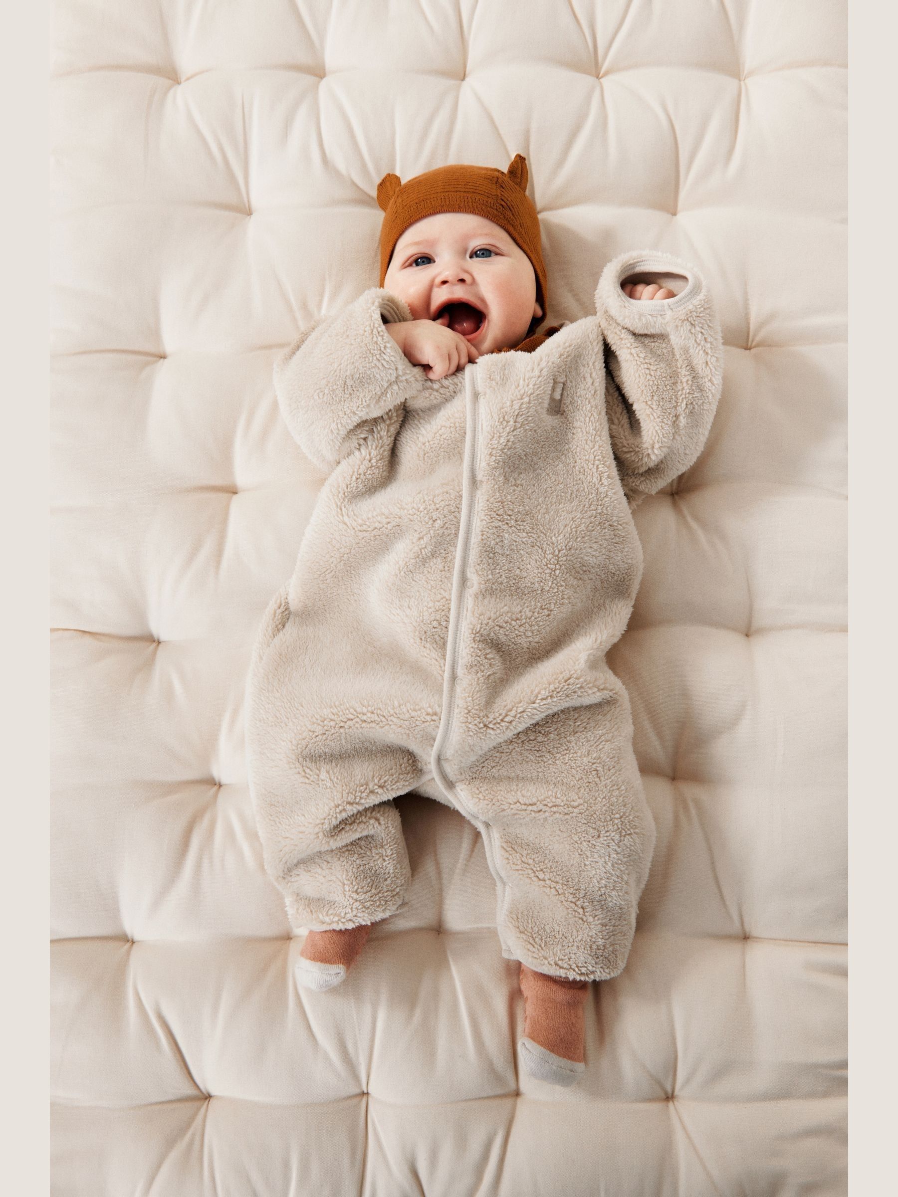 Liewood Cream Bailey Baby Pile Jumpsuit Fleece
