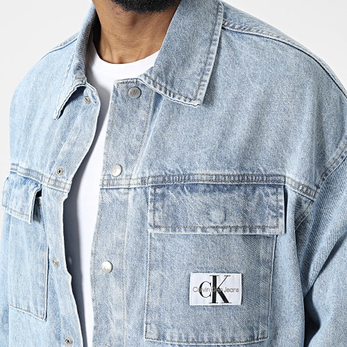 Veste Jean Oversize Large Utility 0999 Bleu Denim
