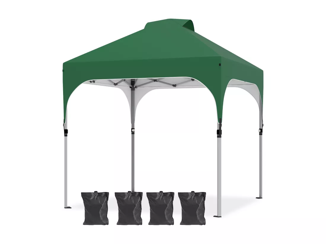 YITAHOME Tonnelle Pop-up Instantanée 3 x 3 m - Pliable - avec Sac à Roulettes - pour Terrasse - Marchés - Plage - Vert