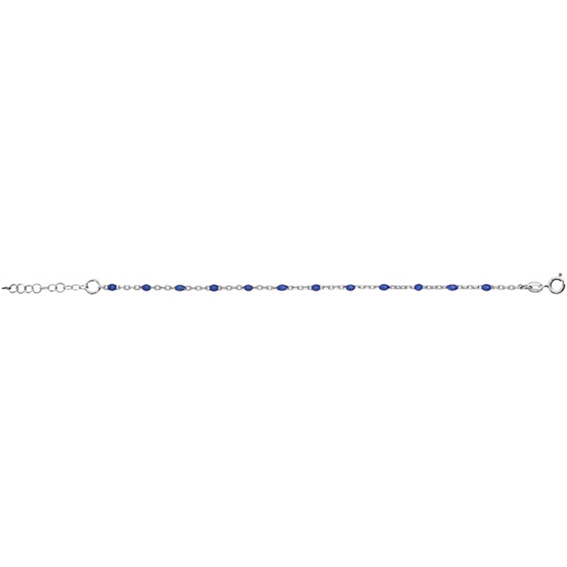 Bracelet argent - Olives bleu foncé