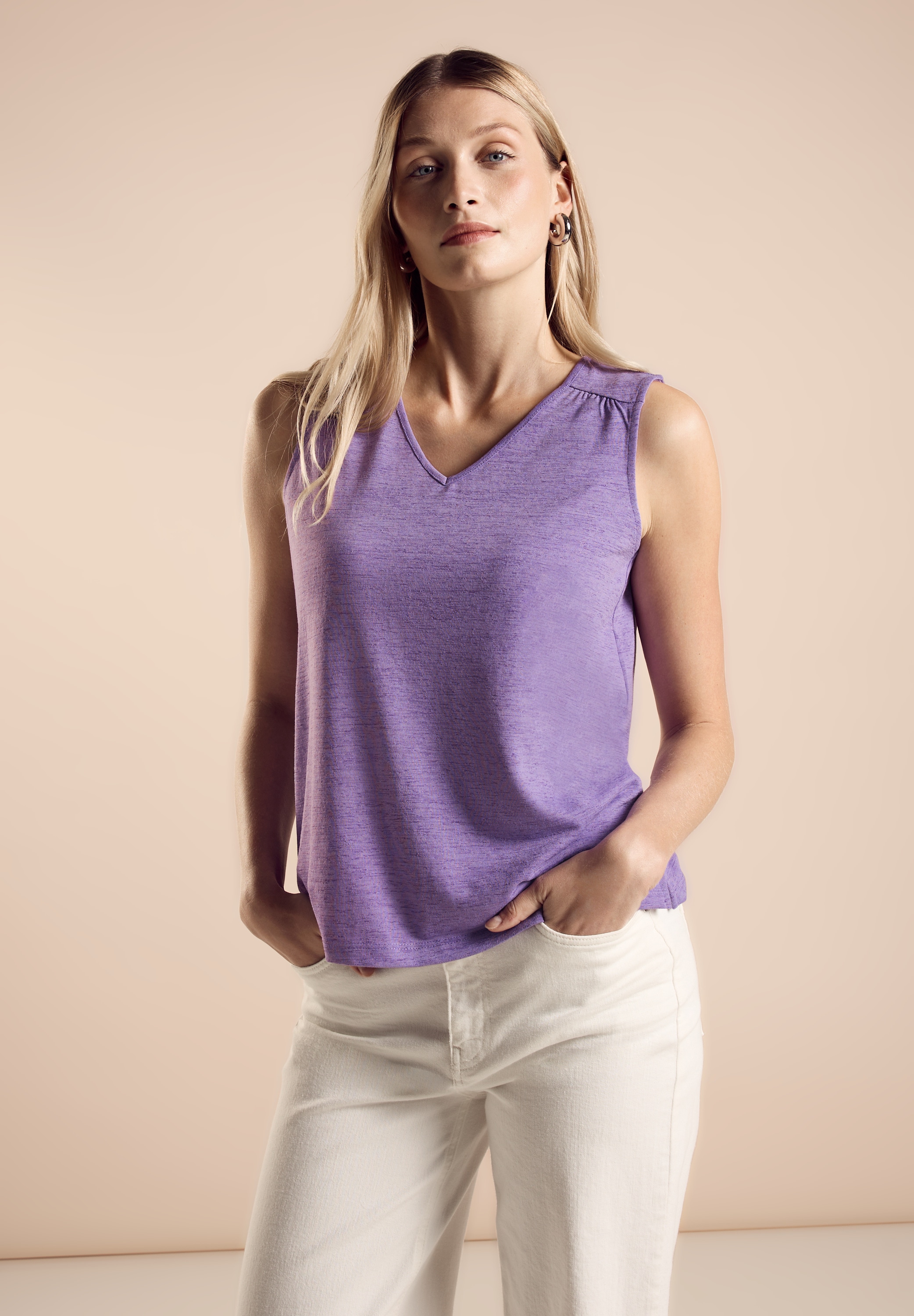 STREET ONE Spitzentop mit Stickerei