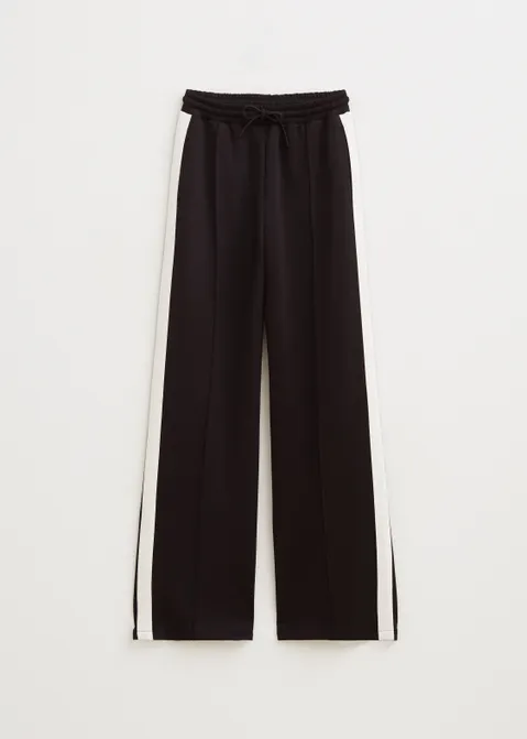 Sweatpants met strepen zwart (ZWART)