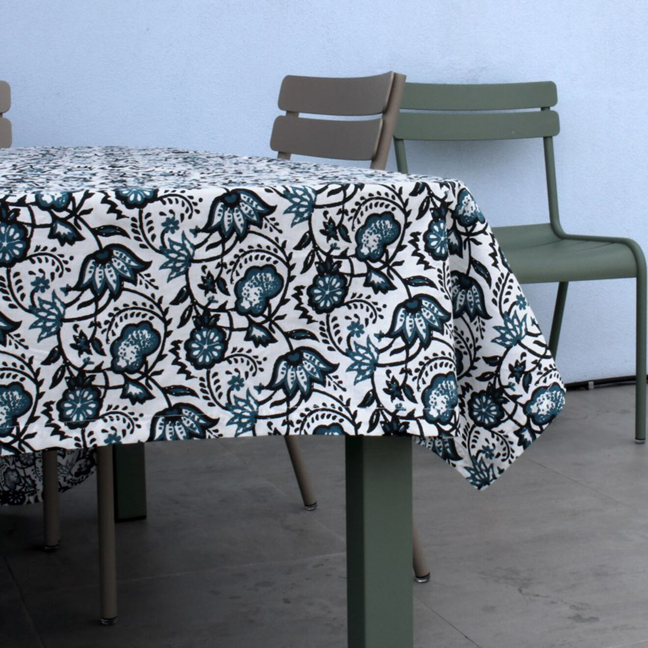 Febronie Nappe Carma bleu peacock