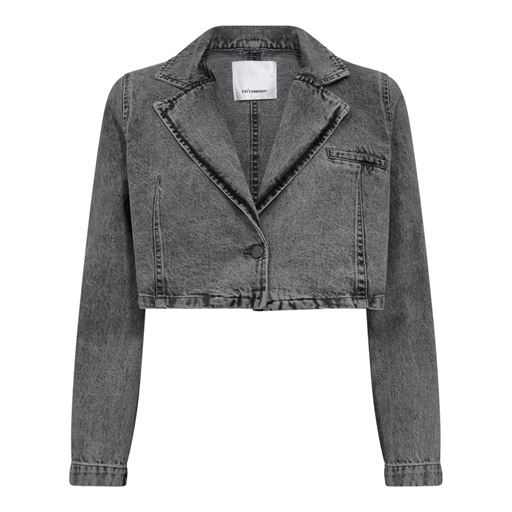 Co'Couture Vika Crop Blazer, Mid Grey, M