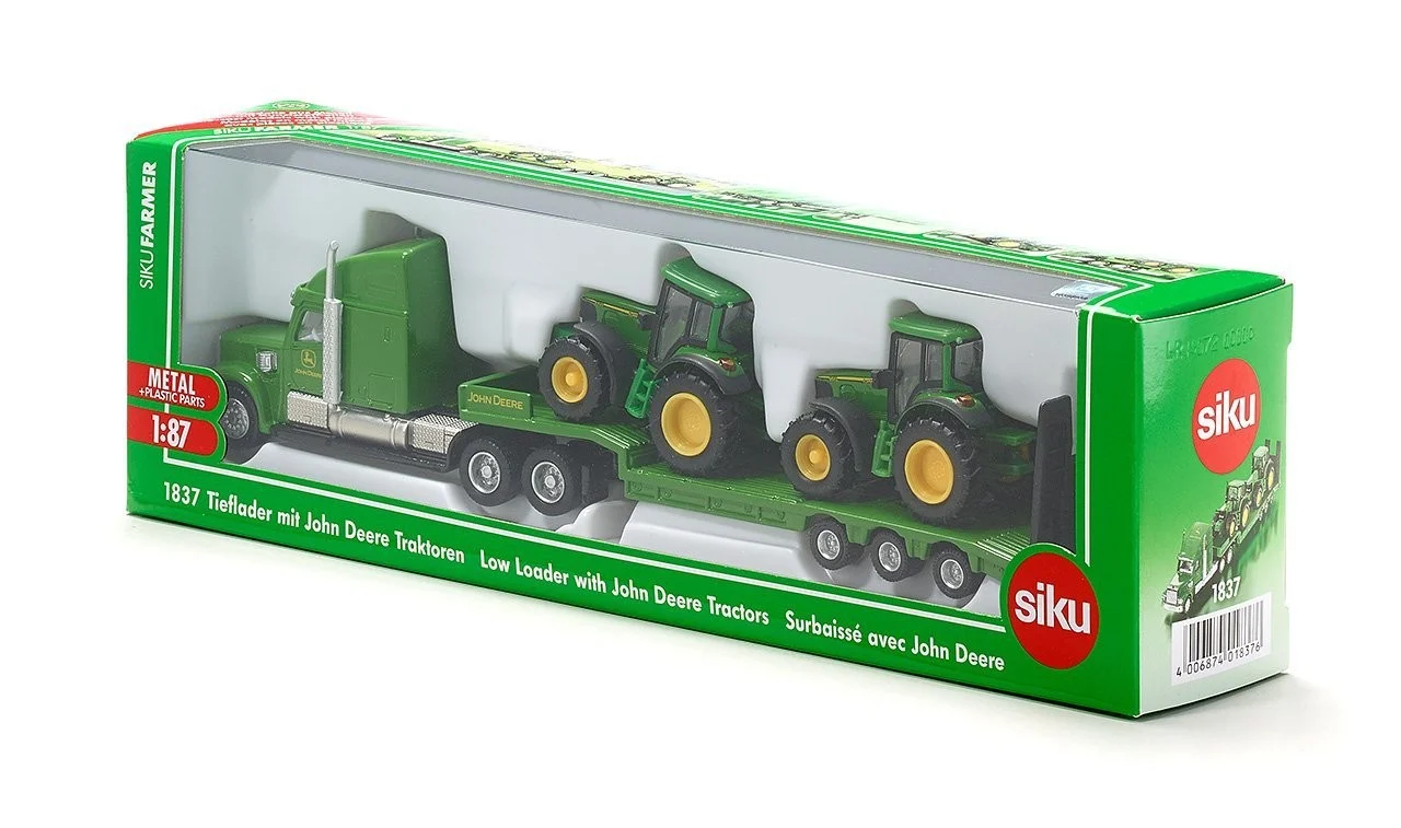 Siku - Truck med 2 John Deere Traktorer 1:87