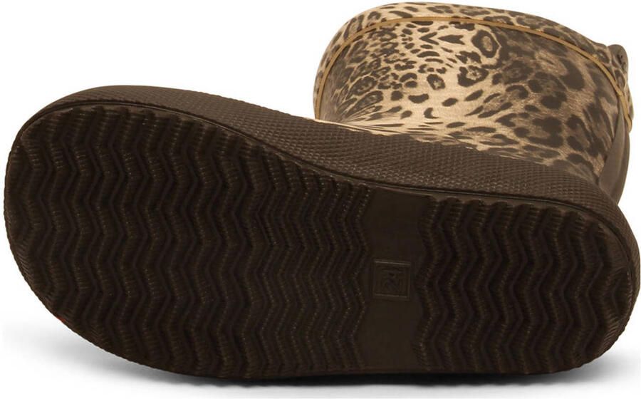 Bisgaard regenlaarzen met panterprint beige zwart