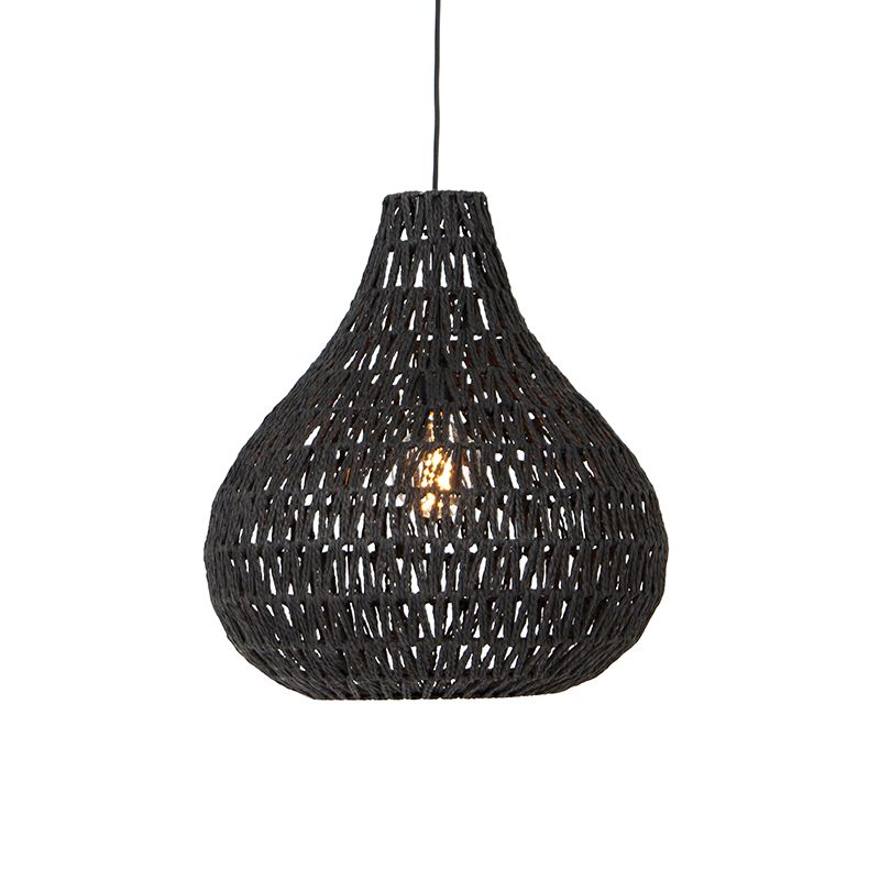 Retro hanglamp zwart 45 cm - Lina Drop
