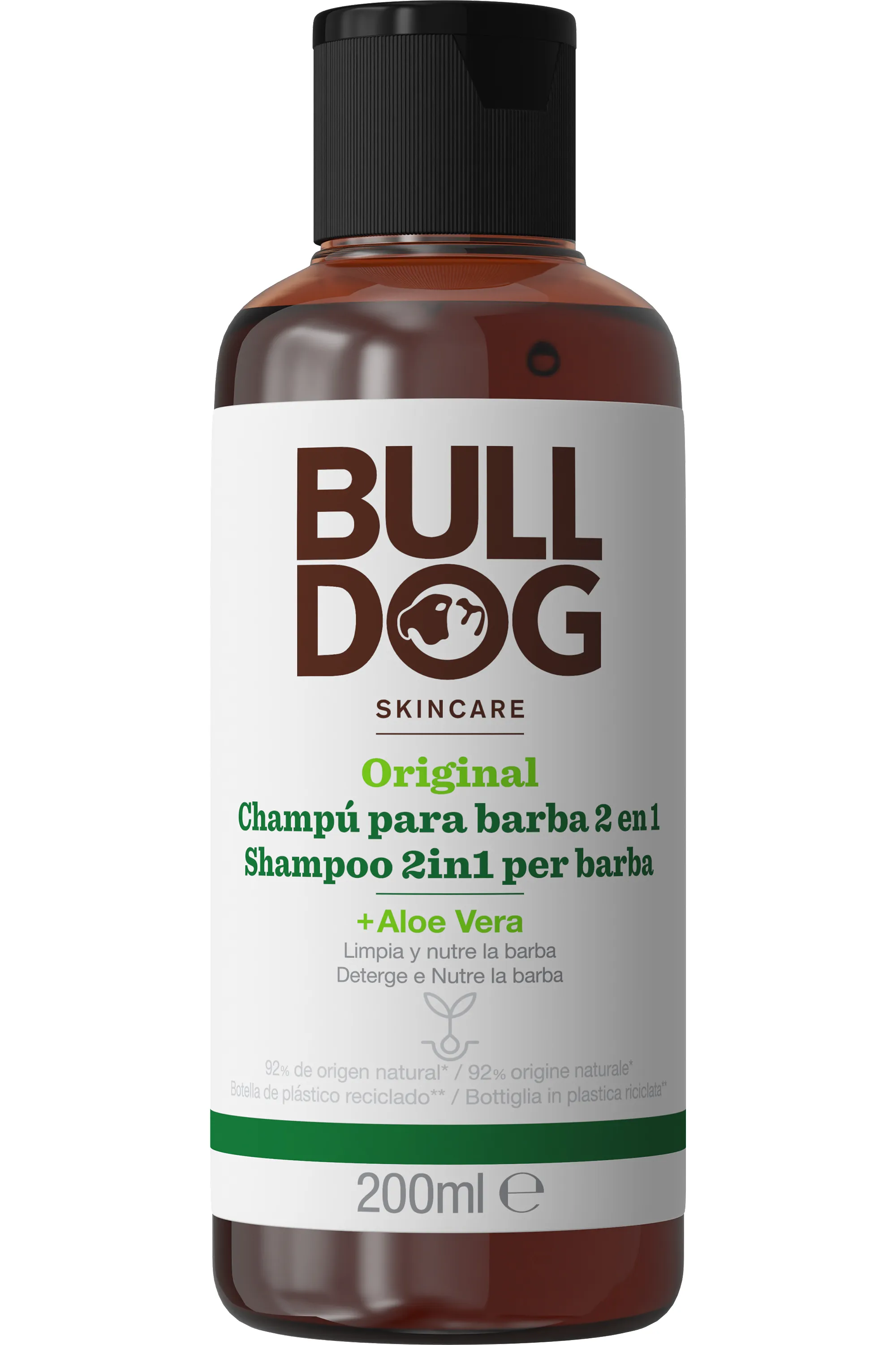 Bulldog Shampoing pour Barbe 2 en 1 – Original-200 ml