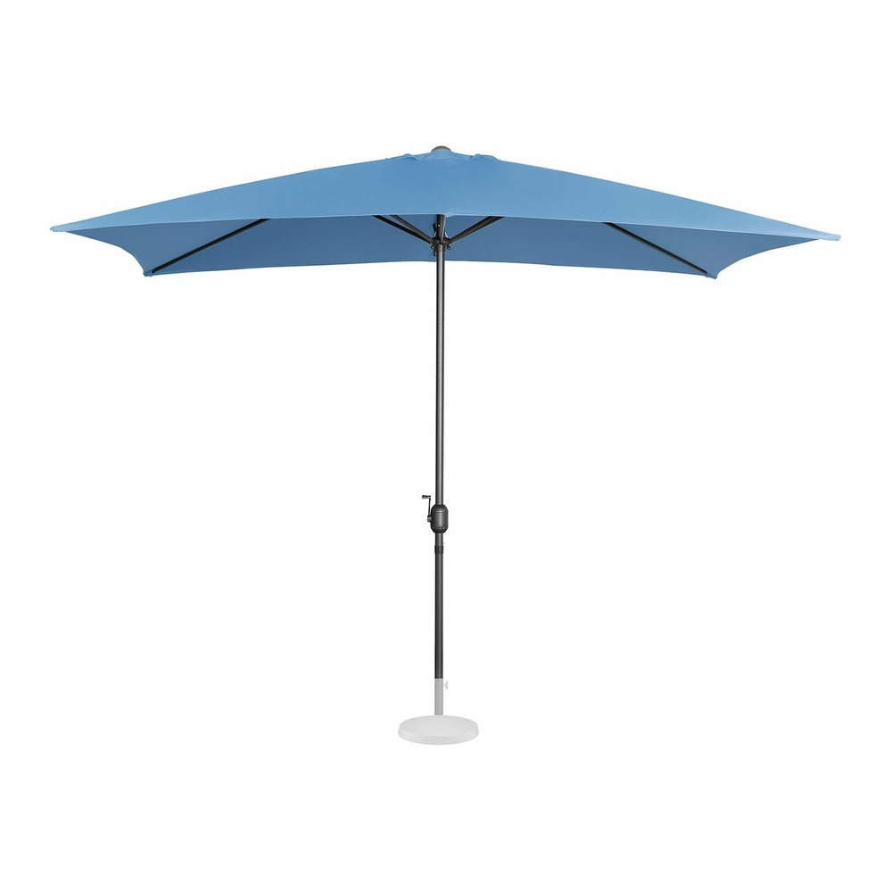 Grand parasol de jardin rectangulaire 200 x 300 cm bleu