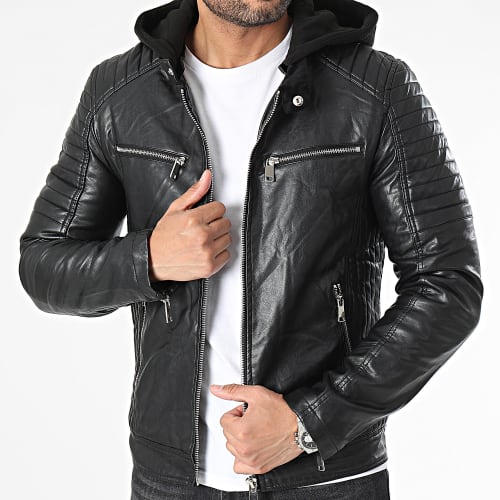 Veste Biker Noir
