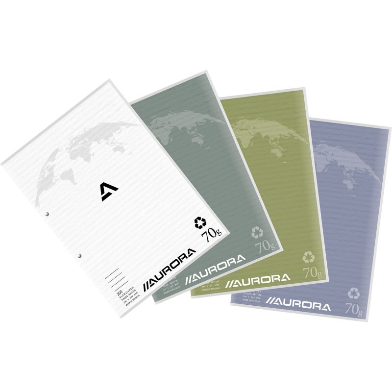 Blocs de cours Splendid recyclé A4 210 x 297 mm - ligné - 100 feuilles