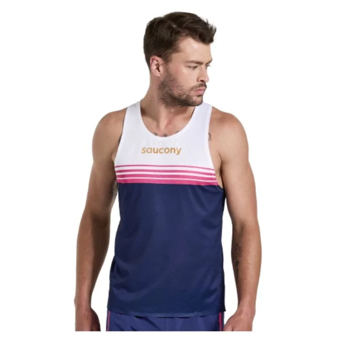 Saucony Herre Singletter Elite Singlet Blå