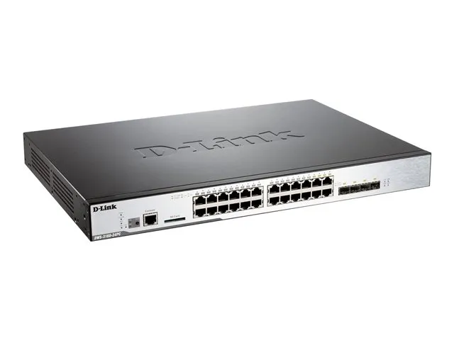 D-Link DWS 3160 - Switch - Administreret - 20 x 10/100/1000 (PoE)   4 x combo Gigabit SFP - monterbar på stativ - PoE