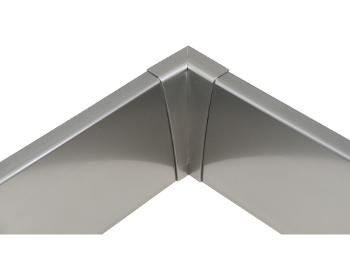 Pertura binnenhoek voor Pertura Pontos glazen balustrades, zilver