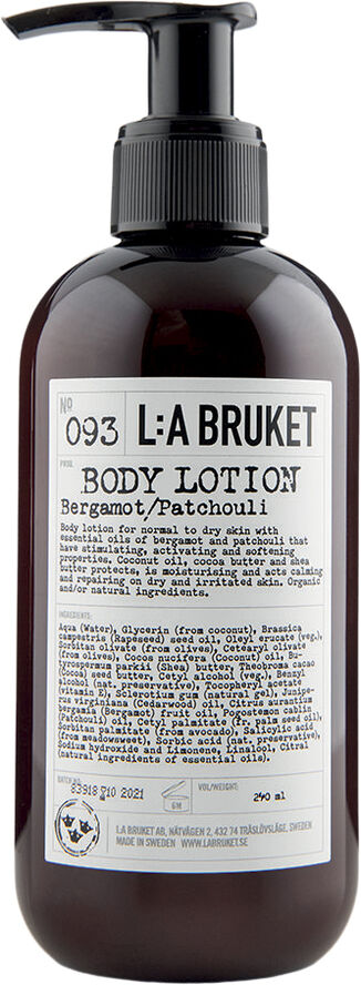 L:a Bruket 093 Bodylotion Bergamott/Patchouli 240 ml CosN