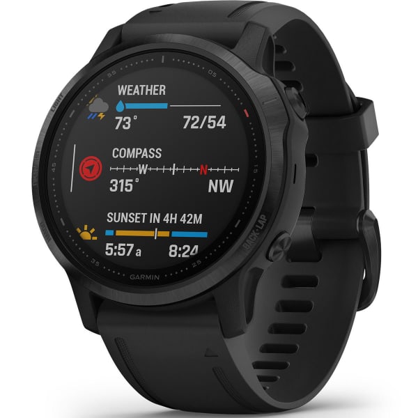 Montre cardio GPS GARMIN FENIX 6S PRO BAND BLACK W/BLACK