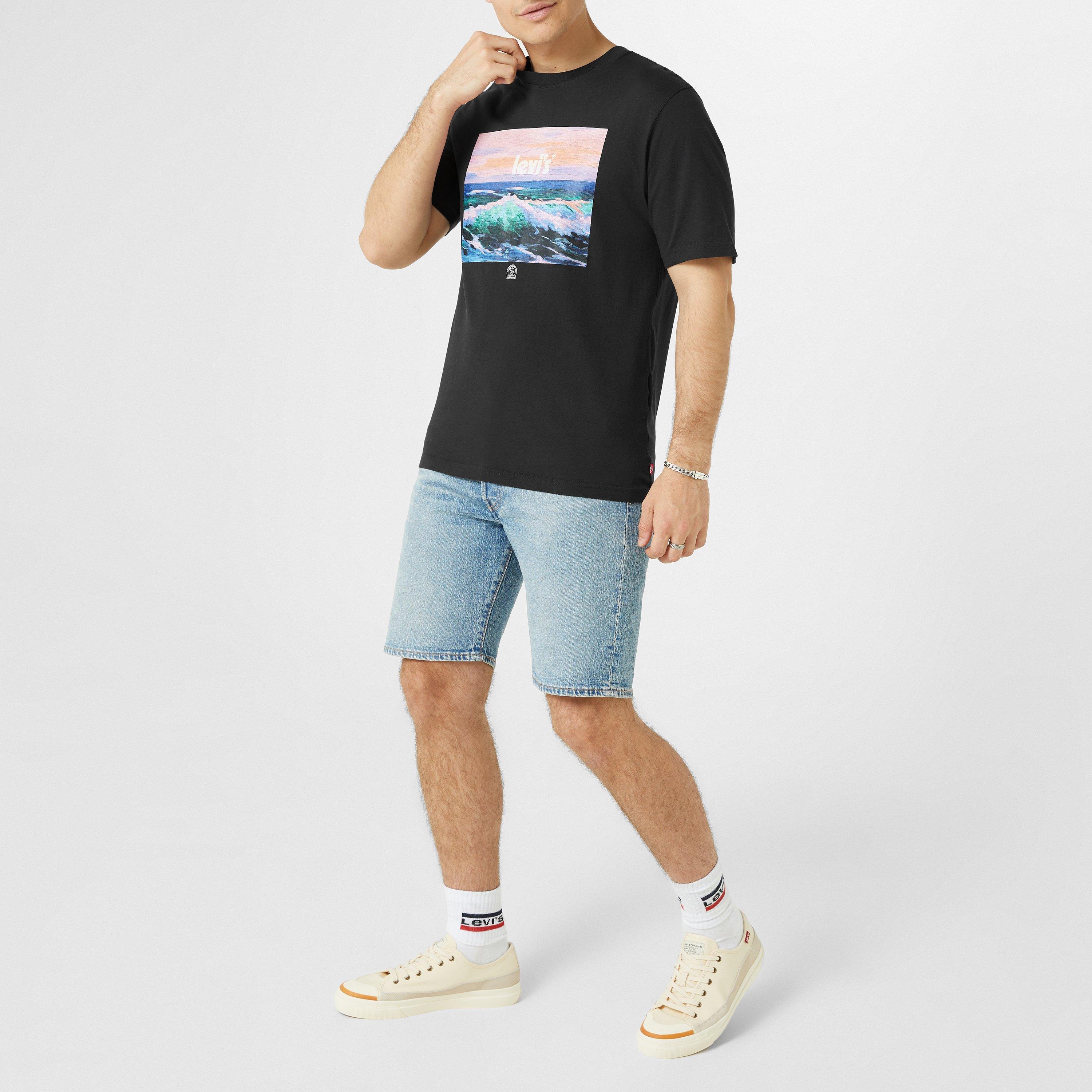 Levis Square Canvas Low Trainers Mens