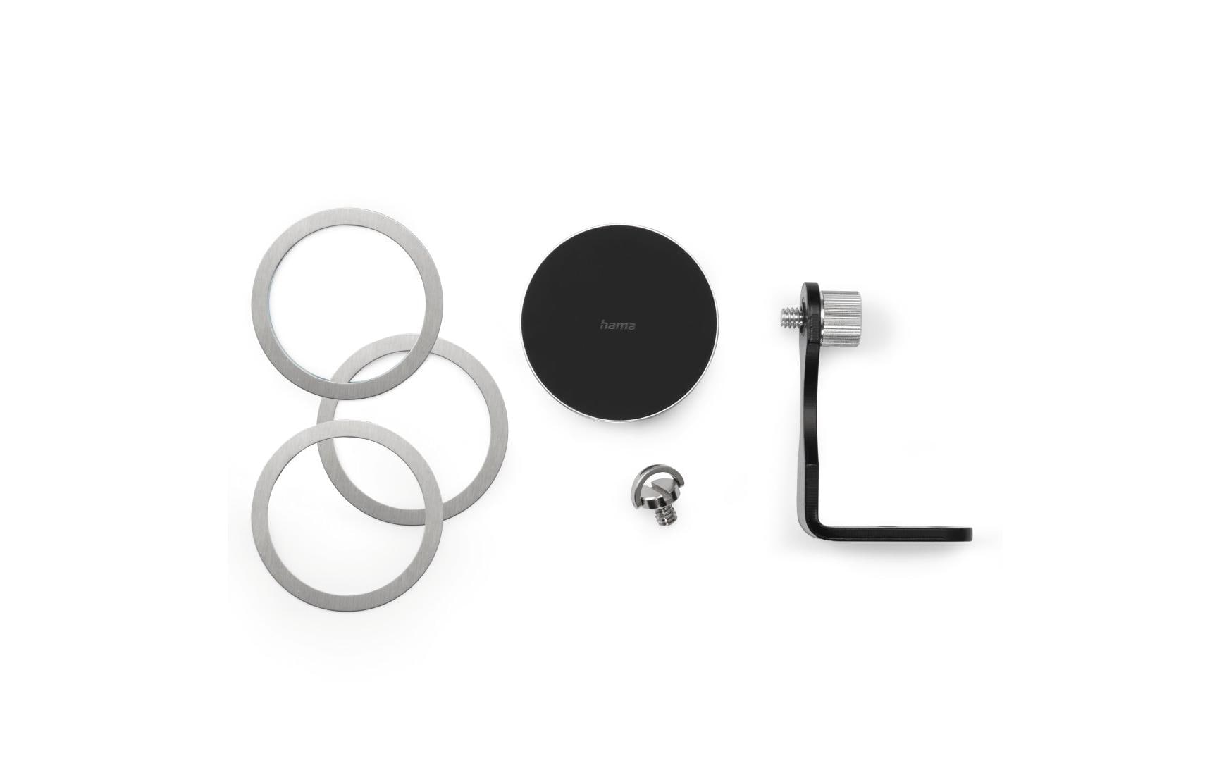 Halterung Handy «Puck» magnetisch, universalKompakter Magnet-Halter zur sicheren Befestigung eines Smartphones an Kamerastative und ¼“-Anschlüsse