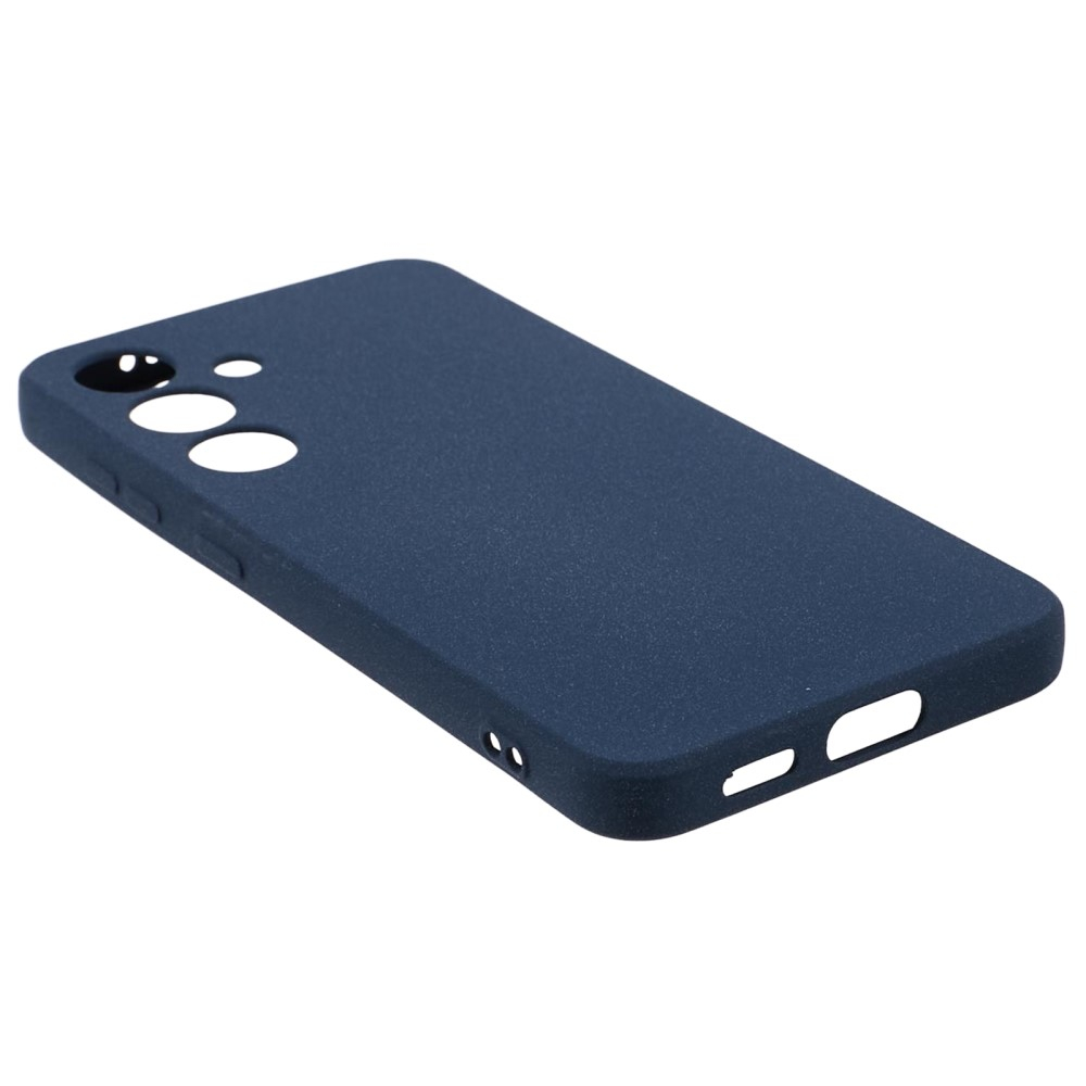 Samsung Galaxy S24 Gummi Case Hülle mit Kameraschutz - Dunkelblau