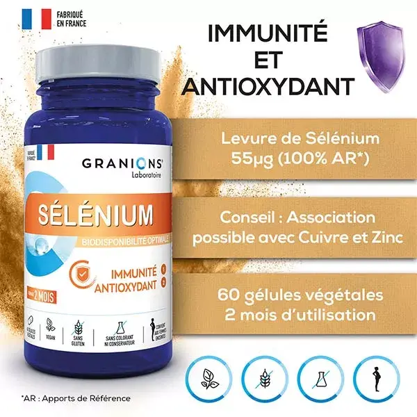 Cápsulas de Selênio Granions 60