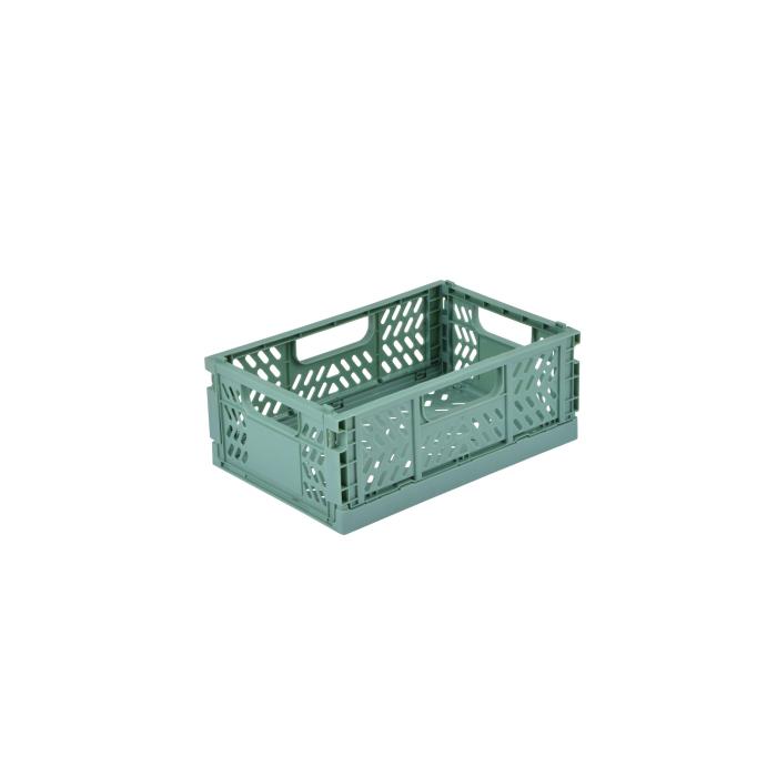 CAGETTE PLIABLE EMPILABLE SAUGE D.21X14.5X8CM