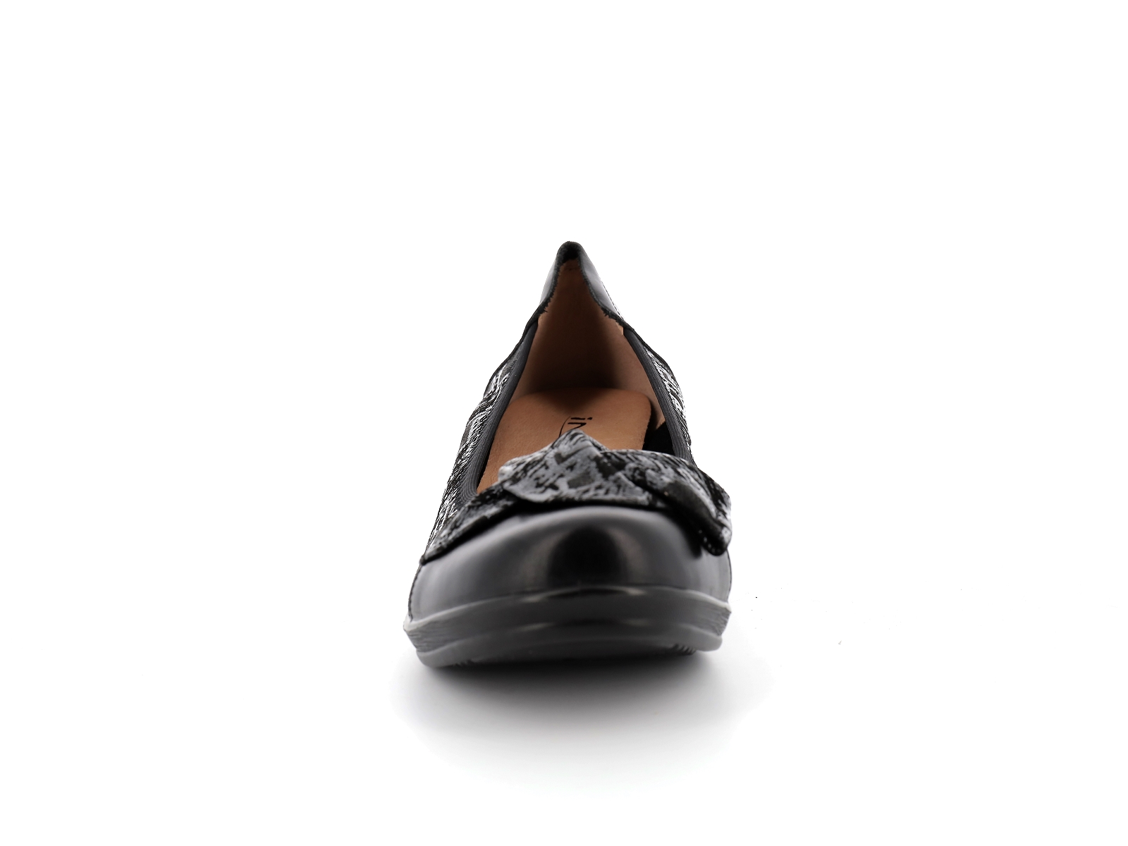 Inea-SURI Cuir Noir Argent
