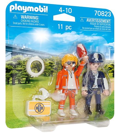 Playmobil DuoPack - Akutl?ge Og Politibetjent - 70823 - 11 Dele