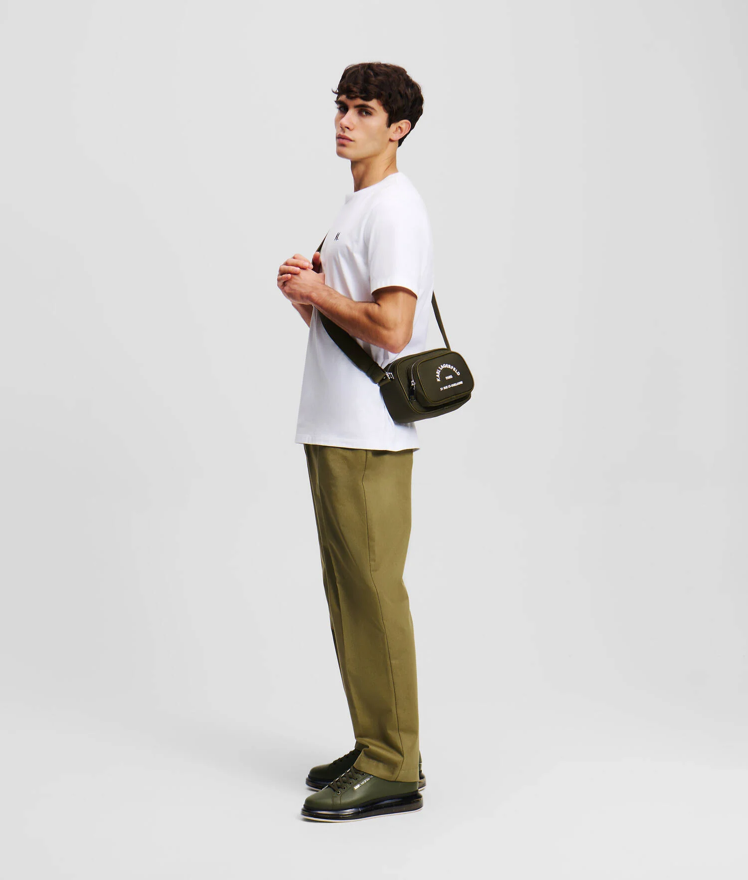 T-SHIRT KL MONOGRAM - Blanc