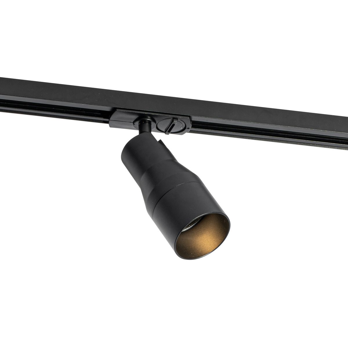 Modern railsysteem met 5 spots zwart 1-fase - Iconic Kohua