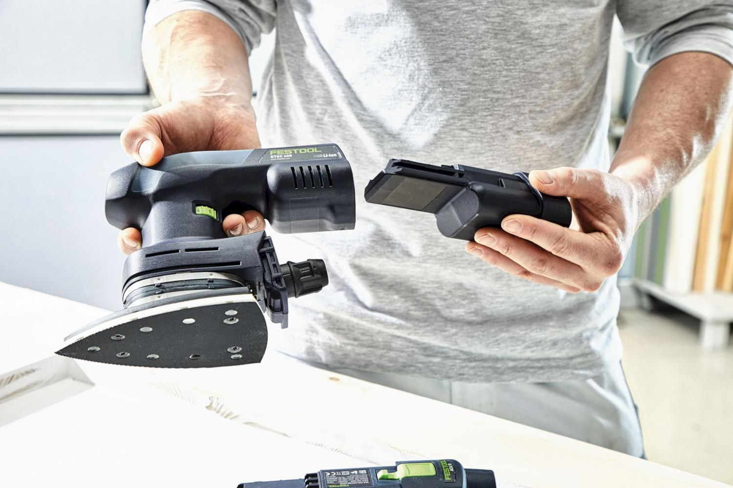 Festool DTSC 400 3,0 I-Plus Accu Deltaschuurmachine 18V 3.0Ah in Systainer - 577508